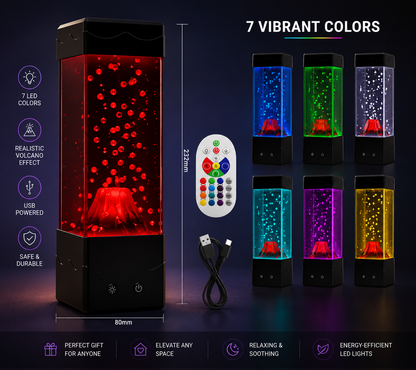 AuraFlow™ Volcano Lava Lamp